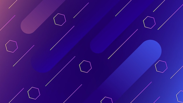 Blue and purple abstract trendy shapes minimal background Colorful geometric background