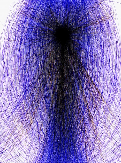 A blue and purple background with a black hole in the middle