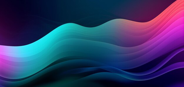 A blue and purple background with a blue wave design