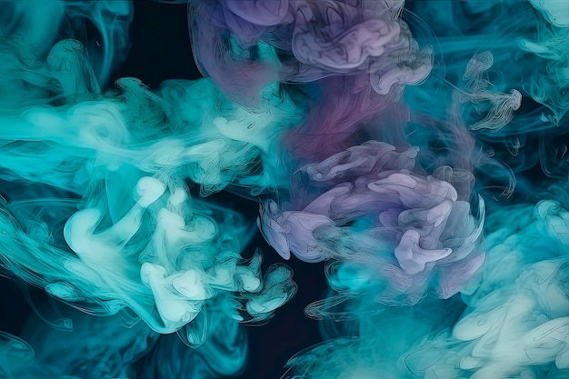 A blue and purple background with a Smoky design