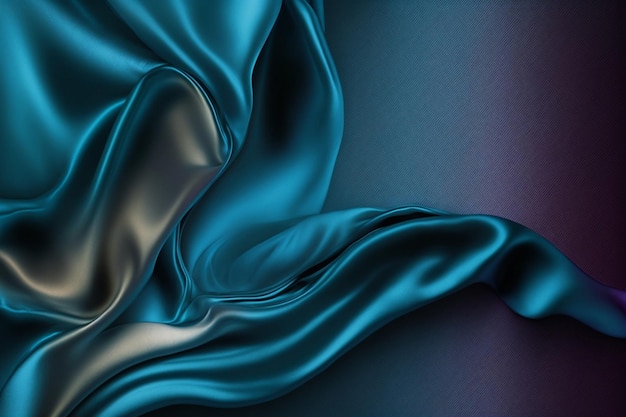 A blue and purple background with a soft wave of silk.