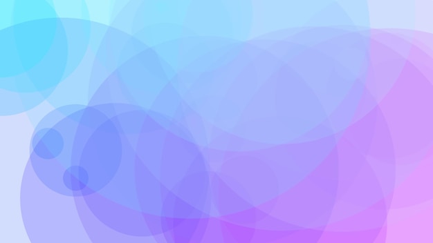 Blue and purple background with a swirl of circles.