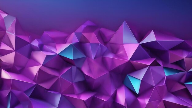 Blue and purple background with a triangle pattern