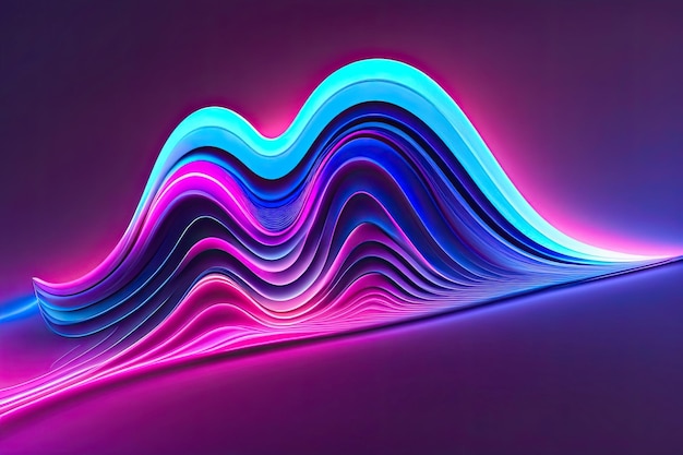 A blue and purple background with a wave in the middle