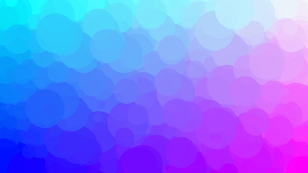 Blue and purple circles on a colorful background