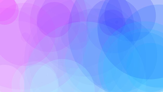 Blue and purple circles on a pink background