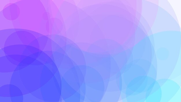 Blue and purple circles with a gradient background