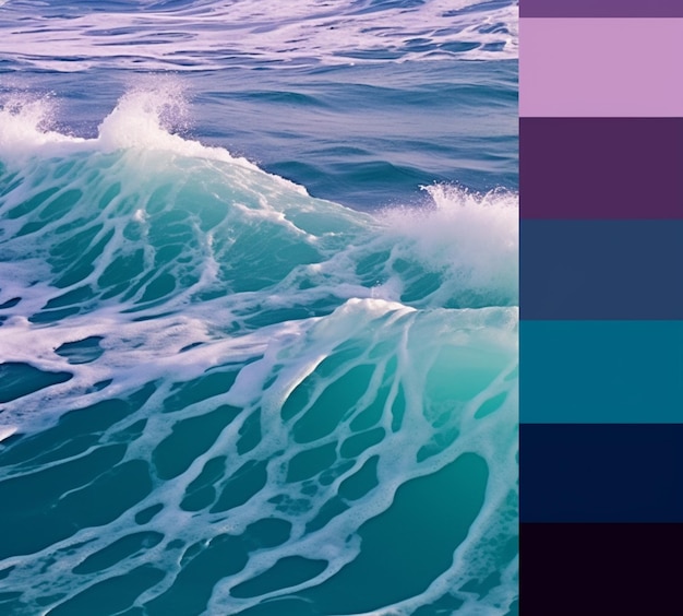 A blue and purple color palette with a purple and blue color palette.