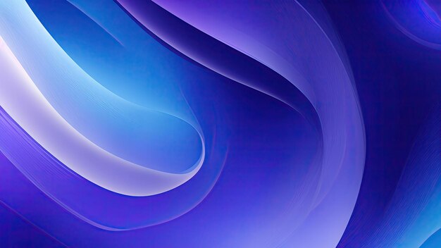 Blue and purple gradient curved lines abstract background