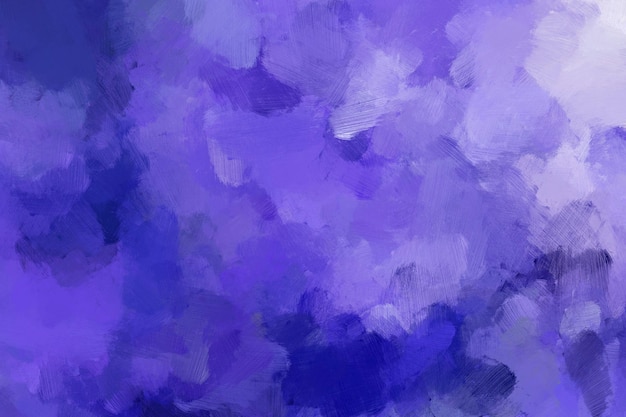 Blue purple Hand drawn oil painting Abstract art background