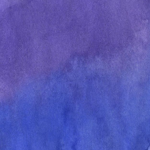Blue and Purple Hand Drawn Watercolor Abstract Background