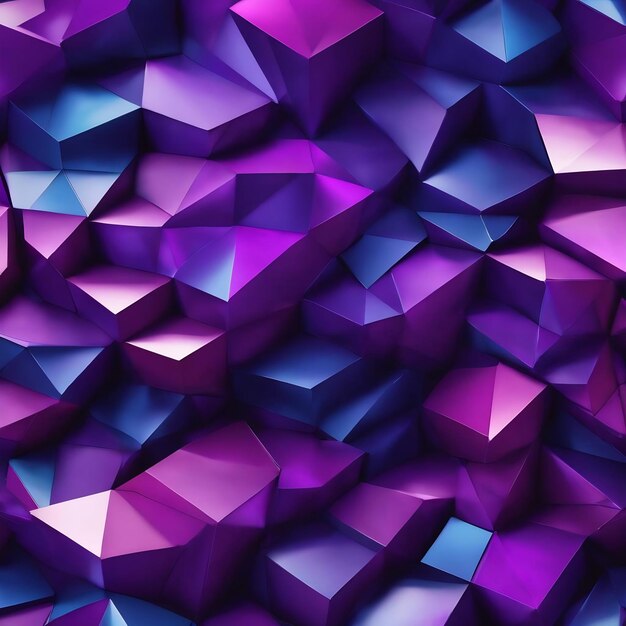 A blue and purple polygons