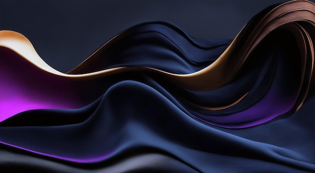 Blue and purple silk background with a purple background