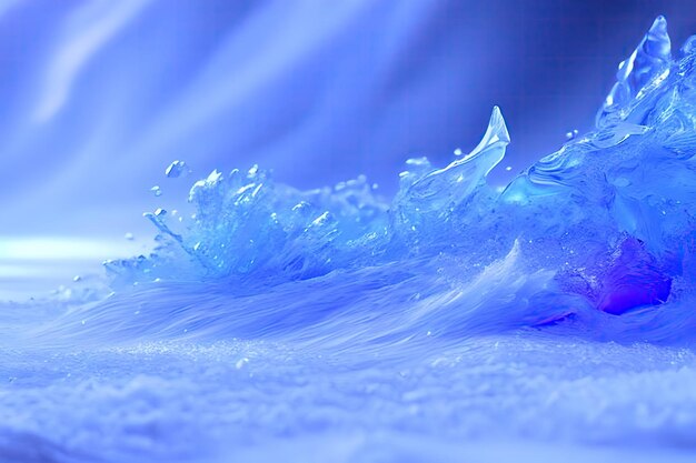 Blue and Purple Stunning ice background