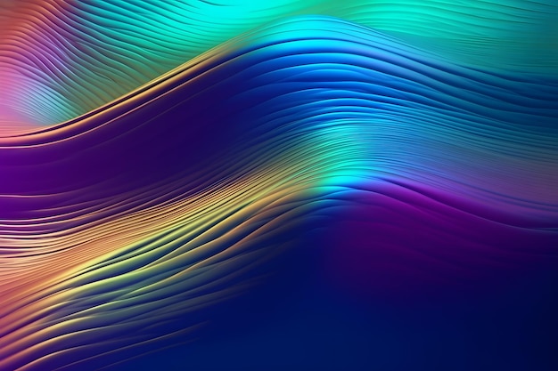 Blue and purple waves on a dark background