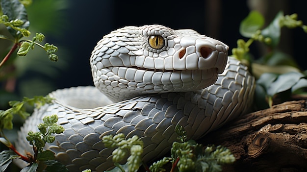 blue python on the tree