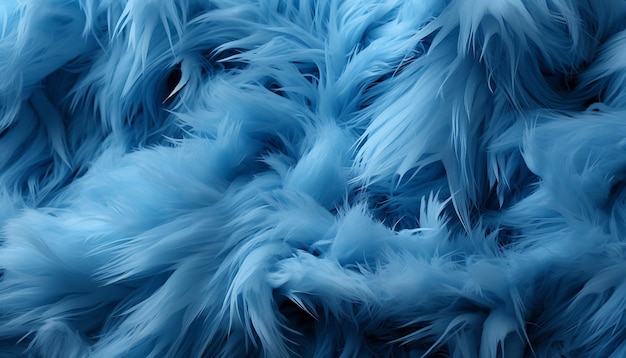 Photo blue rabbit fur texture animal skin background