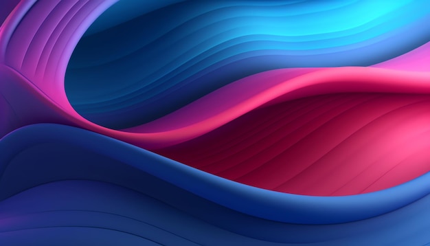 A blue and red background with a wavy design