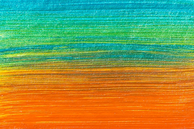 Blue red and yellow acrylic paint texture