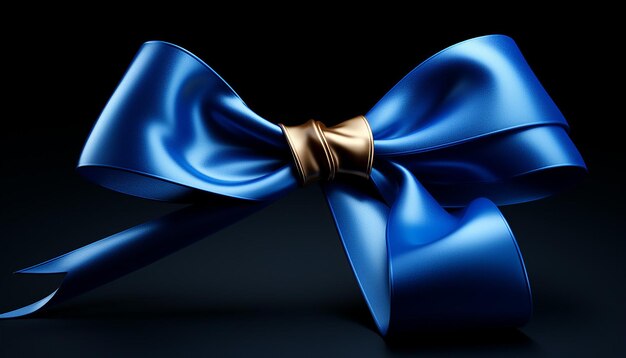 blue ribbon 3d logo