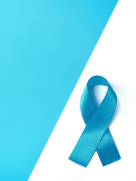 Blue ribbon background with space to add text