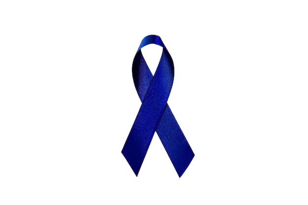 Photo blue ribbon blue november world prostate cancer month