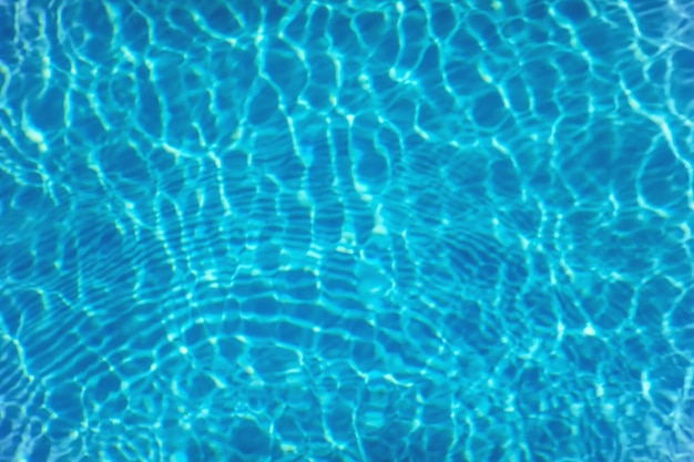 Голубая рябь воды фон, бассейн воды отражение солнца