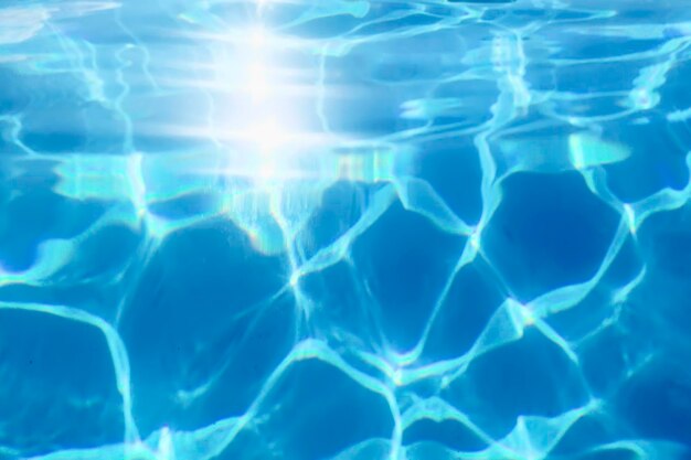 Foto blue ripple water background piscina acqua riflessione del sole