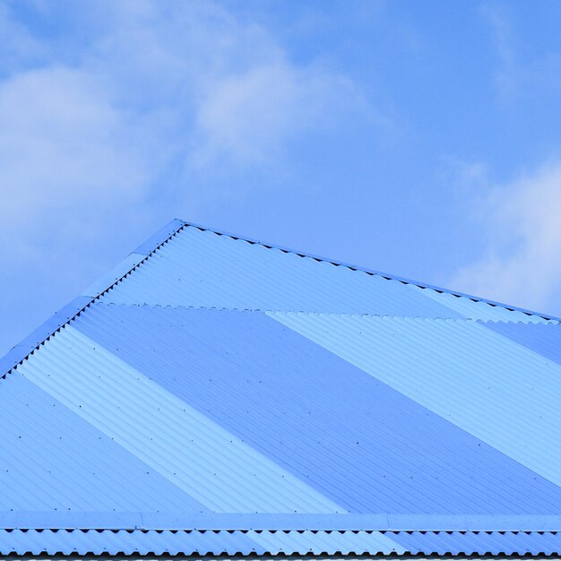 Blue roof metal sheets