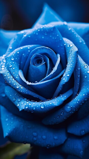 Foto blue rose photo wallpaper background ai generato