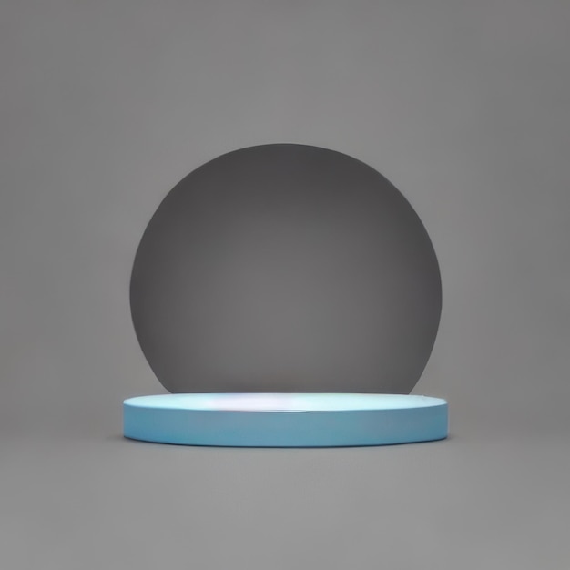 A blue round object with a blue circle in the middle.