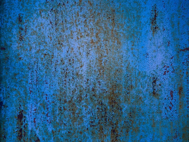 Blue rusty metal texture background.