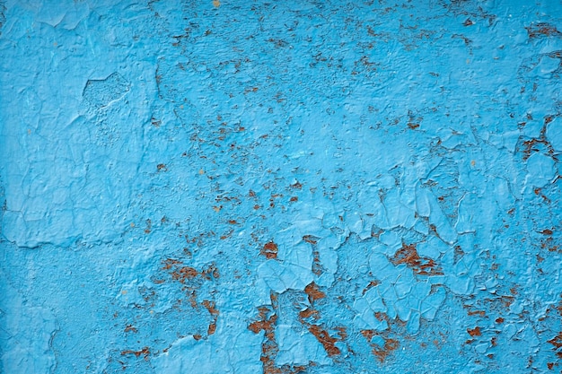 Blue rusty metal texture background