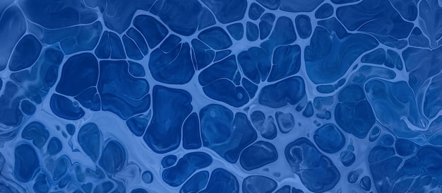 Blue sapphire waves and spot drops Abstract aqua banner