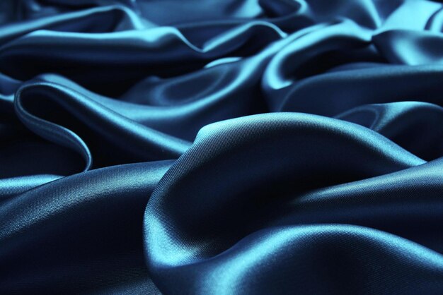 Photo blue satin background