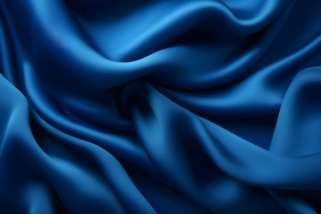 Blue satin fabric texture background