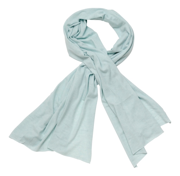 Blue scarf, isolated