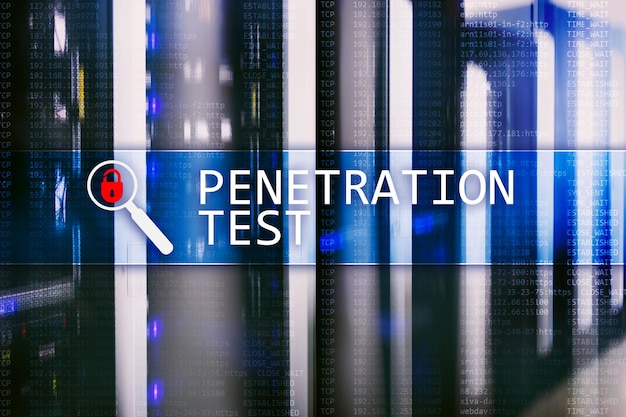 A blue screen with a screen that says'perpetation test'on it