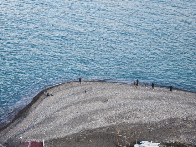 Фото Голубое море и песчаный пляж