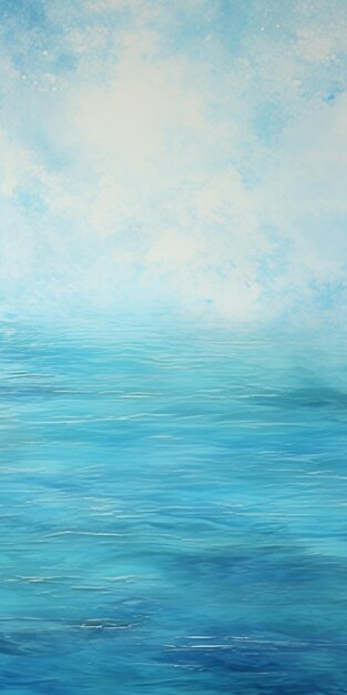 Photo blue sea of clouds acrylic painting by joanna sachs