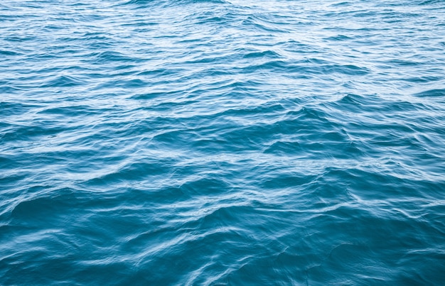 Blue sea surface with waves, sea surface texture