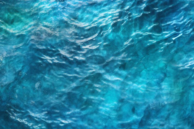 Photo blue sea water background with waves and ripples closeup