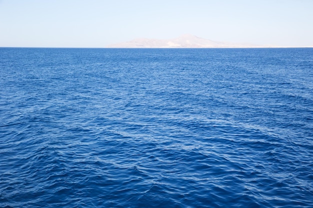 Blue sea water in calm