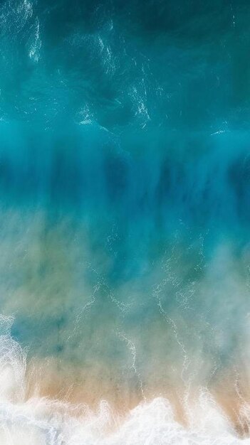 Blue sea water in sunny day