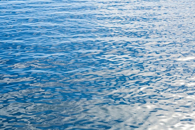 Синее море и текстура волн