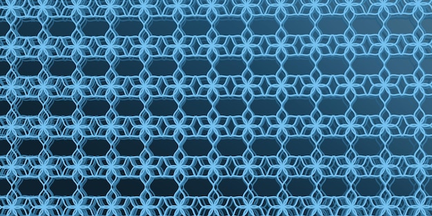 Blue seamless geometric pattern background