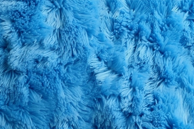 Blue shag rug for the bedroom