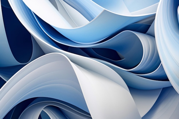 Blue shape illustration wave style smooth concept art modern line white motion design wallpaper business background abstraction light graphic futuristic