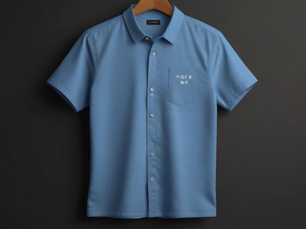 a blue shirt with the word mocha on it