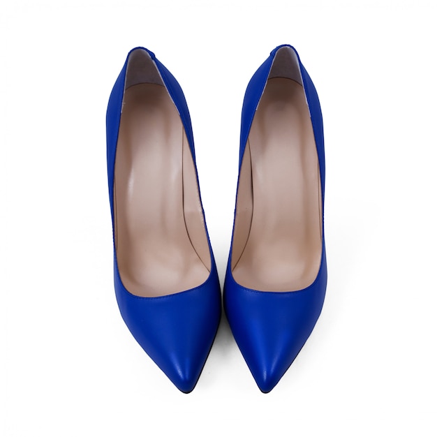 blue shoes